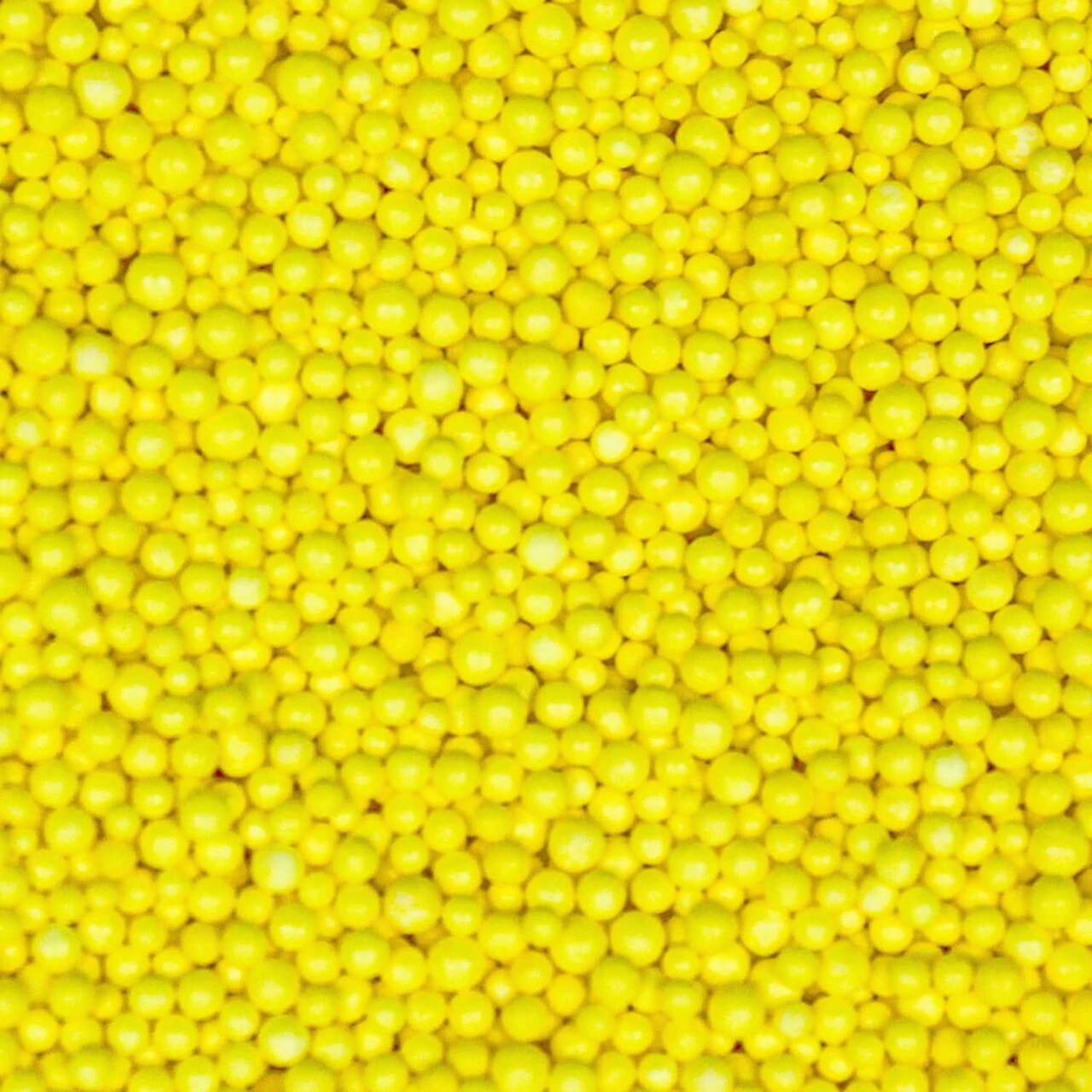 Krazy Sprinkles - Yellow Mini Beads (1/2 Cup, 1x Jar) for Cakes, Ice Cream & Cookies